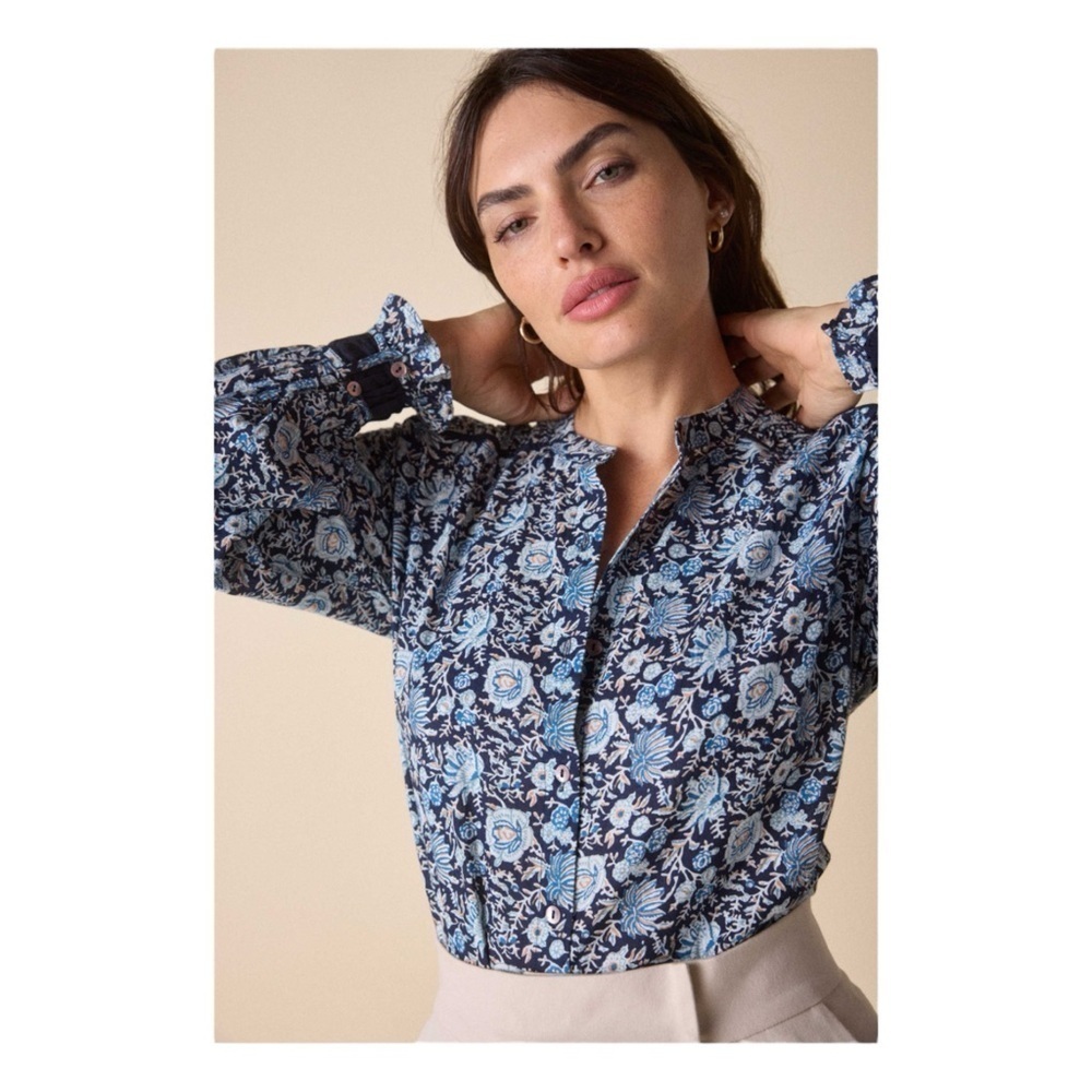 St. Roche Sanborn Shirt - Navy Nwt — image 4 of 6